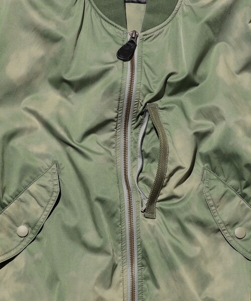 BEAMS PLUS(ビームスプラス)の「MIL Flight Jacket NYCO Twill Pigment Print(ブルゾン・メンズ・ネイビー/グリーン系その他4・MEDIUM/LARGE/SMALL)」の14枚目の写真