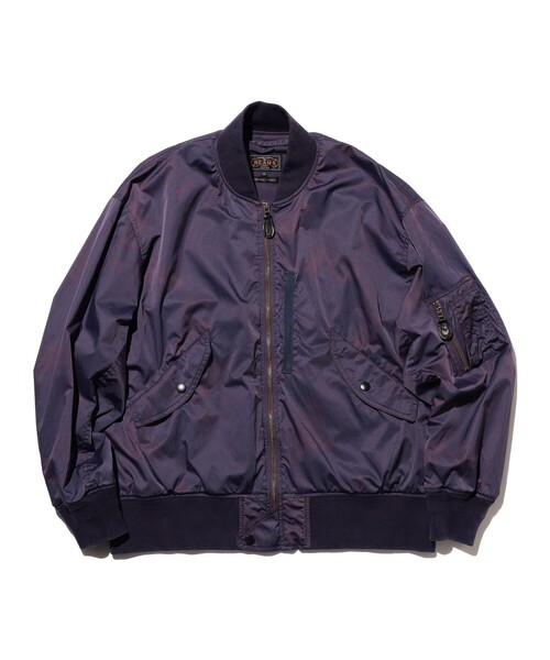 BEAMS PLUS(ビームスプラス)の「MIL Flight Jacket NYCO Twill Pigment Print(ブルゾン・メンズ・ネイビー/グリーン系その他4・MEDIUM/LARGE/SMALL)」の18枚目の写真