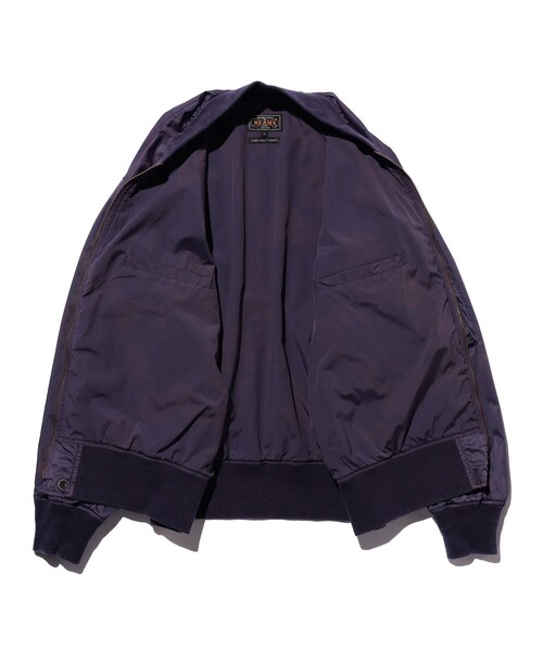 BEAMS PLUS(ビームスプラス)の「MIL Flight Jacket NYCO Twill Pigment Print(ブルゾン・メンズ・ネイビー/グリーン系その他4・MEDIUM/LARGE/SMALL)」の4枚目の写真