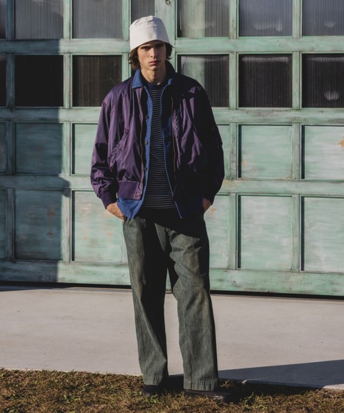 BEAMS PLUS(ビームスプラス)の「MIL Flight Jacket NYCO Twill Pigment Print(ブルゾン・メンズ・ネイビー/グリーン系その他4・MEDIUM/LARGE/SMALL)」の9枚目の写真