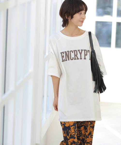 JOURNAL STANDARD relume(ジャーナルスタンダード レリューム)の「チュニックロゴT(Tシャツ/カットソー・レディース・チャコールグレー/ホワイト/ブラウン・FREE)」の16枚目の写真