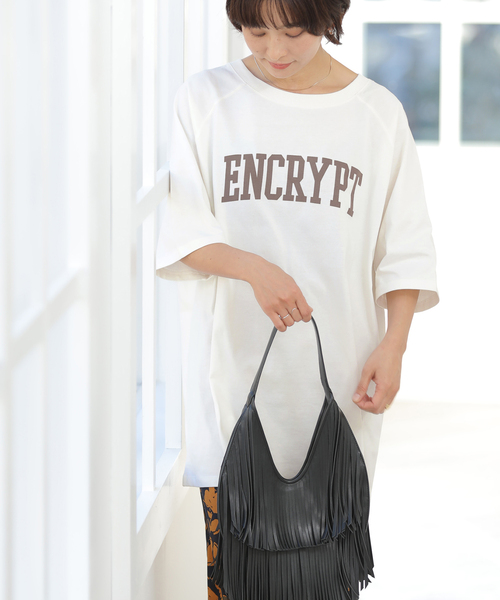 JOURNAL STANDARD relume(ジャーナルスタンダード レリューム)の「チュニックロゴT(Tシャツ/カットソー・レディース・チャコールグレー/ホワイト/ブラウン・FREE)」の17枚目の写真