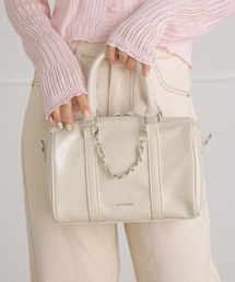 【500mlペットボトル対応】2WAY ミニボストン ショルダーバッグ アビス
