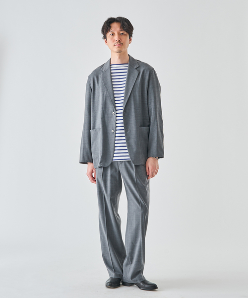 EDIFICE（エディフィス）の「Washable トロピカル イージーパンツ【セットアップ着用可】（スラックス・メンズ・カーキ/グレー・SMALL/MEDIUM/LARGE）」の3枚目の写真