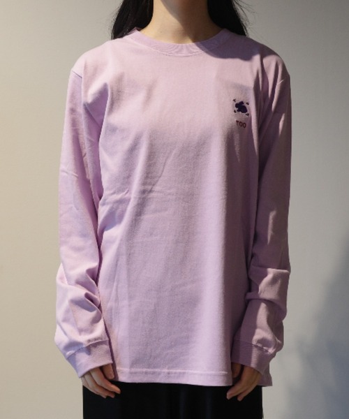 TOGA TOO(トーガトゥ)の「TOGA TOO Embroidery L/S(Tシャツ/カットソー・レディース・ライトパープル/ダークグレー・MEDIUM/SMALL/LARGE)」の2枚目の写真