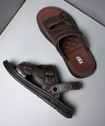 SHEPP | 【UNISEX】フェイクレザーダブルバックル ストラップサンダル(サンダル)