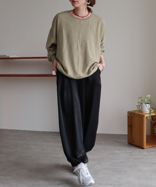 zena(ジェナ)の「ヴィンテージサテンデザインパンツ(その他パンツ・レディース・ミント/ブラック/ブラウン・M)」の8枚目の写真