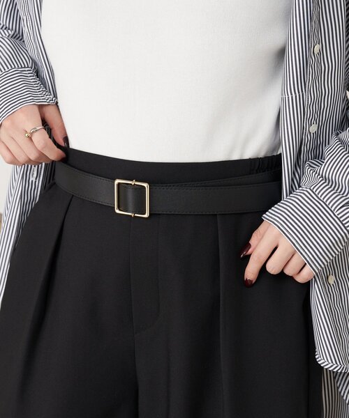 Jena espace merveilleux（ジェナ　エスパスメルヴェイユ）の「バックルベルト（ベルト・レディース・ブラック/ベージュ・FREE）」の3枚目の写真