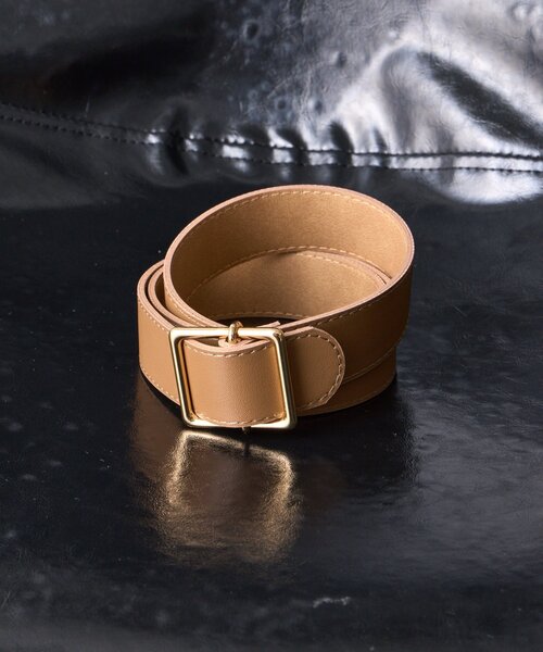 Jena espace merveilleux（ジェナ　エスパスメルヴェイユ）の「バックルベルト（ベルト・レディース・ブラック/ベージュ・FREE）」の5枚目の写真