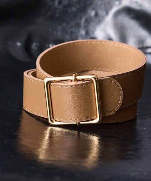 Jena espace merveilleux（ジェナ　エスパスメルヴェイユ）の「バックルベルト（ベルト・レディース・ブラック/ベージュ・FREE）」の6枚目の写真