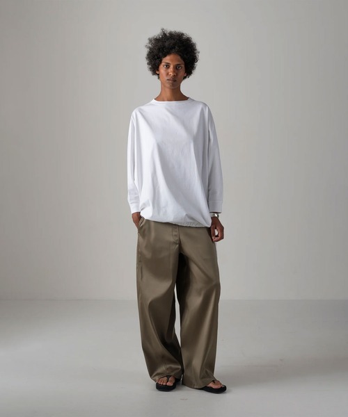COGTHEBIGSMOKE(コグザビッグスモーク)の「【COGTHEBIGSMOKE/コグザビッグスモーク】MERCY BARREL TROUSERS/ワイドバレルレッグトラウザーズ/ワイドパンツ(その他パンツ・レディース・ネイビー・1)」の5枚目の写真