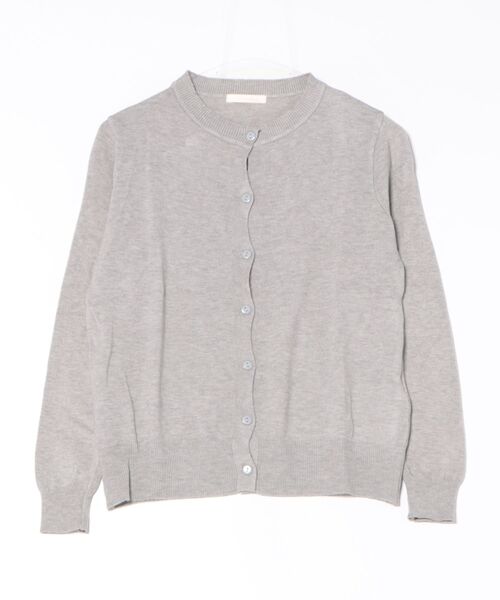 frunco(フランコ)の「【ZOZOTOWN限定】ノーカラーカーディガン(カーディガン/ボレロ・レディース・ブルー/グレー/アイボリー/ブラック/ベージュ/グリーン・FREE)」の4枚目の写真