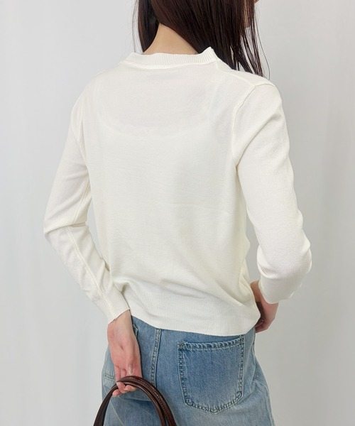 frunco(フランコ)の「【ZOZOTOWN限定】ノーカラーカーディガン(カーディガン/ボレロ・レディース・ブルー/グレー/アイボリー/ブラック/ベージュ/グリーン・FREE)」の10枚目の写真