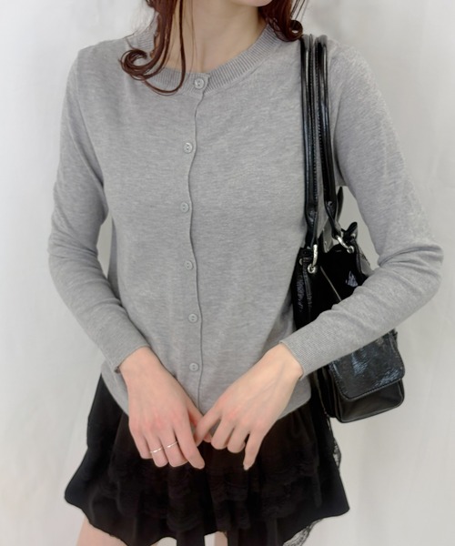 frunco(フランコ)の「【ZOZOTOWN限定】ノーカラーカーディガン(カーディガン/ボレロ・レディース・ブルー/グレー/アイボリー/ブラック/ベージュ/グリーン・FREE)」の18枚目の写真