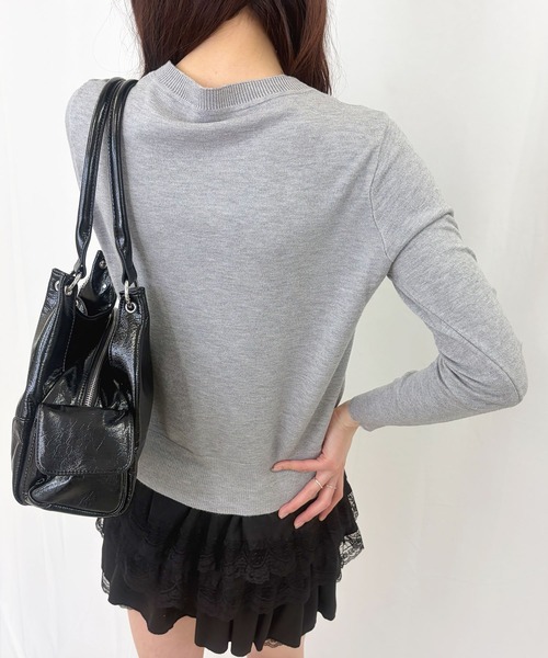 frunco(フランコ)の「【ZOZOTOWN限定】ノーカラーカーディガン(カーディガン/ボレロ・レディース・ブルー/グレー/アイボリー/ブラック/ベージュ/グリーン・FREE)」の21枚目の写真