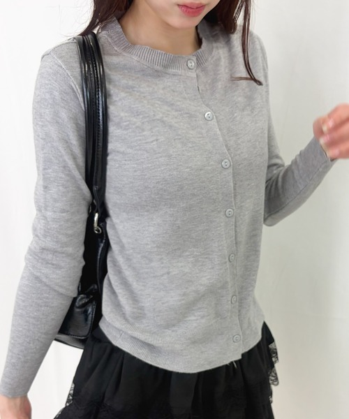 frunco(フランコ)の「【ZOZOTOWN限定】ノーカラーカーディガン(カーディガン/ボレロ・レディース・ブルー/グレー/アイボリー/ブラック/ベージュ/グリーン・FREE)」の20枚目の写真
