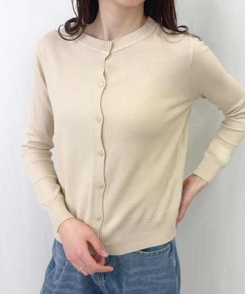 frunco(フランコ)の「【ZOZOTOWN限定】ノーカラーカーディガン(カーディガン/ボレロ・レディース・ブルー/グレー/アイボリー/ブラック/ベージュ/グリーン・FREE)」の14枚目の写真
