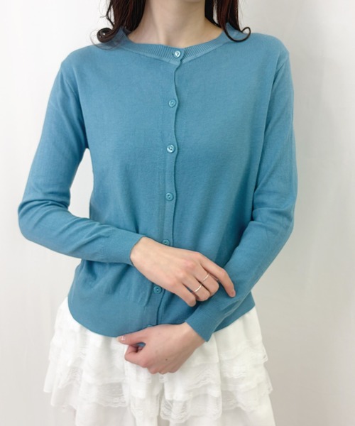 frunco(フランコ)の「【ZOZOTOWN限定】ノーカラーカーディガン(カーディガン/ボレロ・レディース・ブルー/グレー/アイボリー/ブラック/ベージュ/グリーン・FREE)」の22枚目の写真