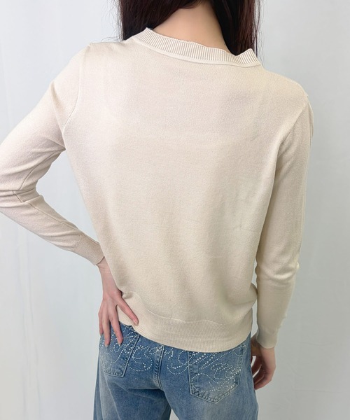 frunco(フランコ)の「【ZOZOTOWN限定】ノーカラーカーディガン(カーディガン/ボレロ・レディース・ブルー/グレー/アイボリー/ブラック/ベージュ/グリーン・FREE)」の17枚目の写真
