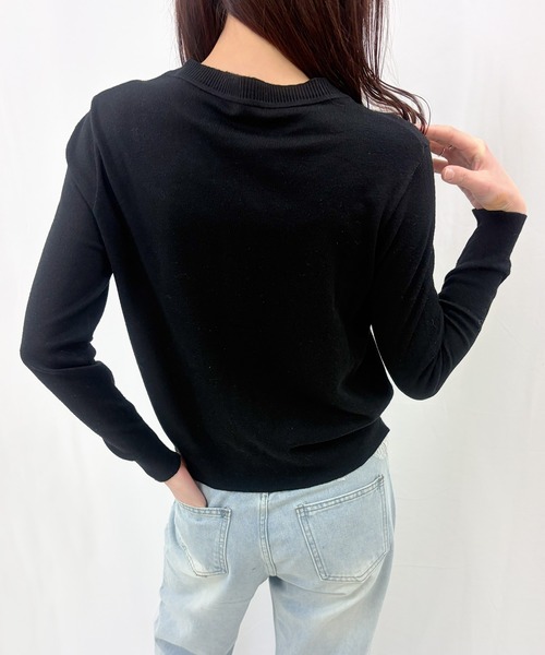 frunco(フランコ)の「【ZOZOTOWN限定】ノーカラーカーディガン(カーディガン/ボレロ・レディース・ブルー/グレー/アイボリー/ブラック/ベージュ/グリーン・FREE)」の12枚目の写真