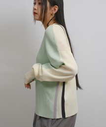Palm Riche（ポームリシュ）の「マルチカラーZIPニット（その他アウター）」