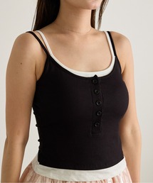 Siel（シエル）の「レイヤードヘンリーキャミ（タンクトップ）」