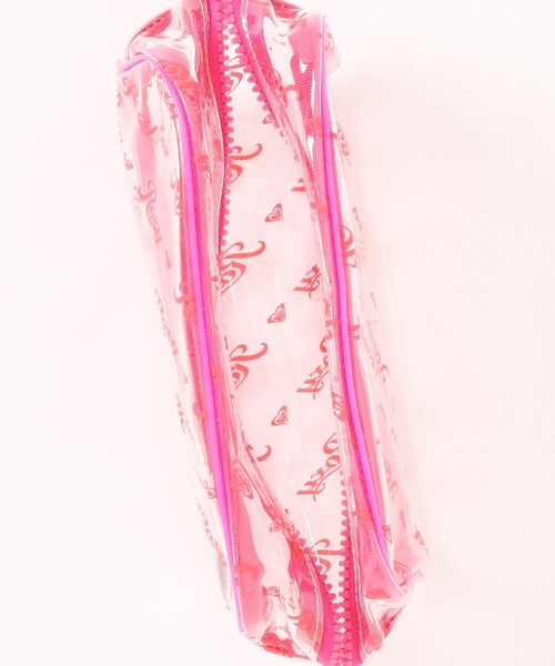 ROXY(ロキシー)の「ROXY ウィメンズ SUNSAND POUCH その他アクセサリー 【2026年春夏モデル】/ロキシー総柄ロゴクリアポーチ(ポーチ・レディース・ブラック/ピンク/マルチ・FREE)」の6枚目の写真