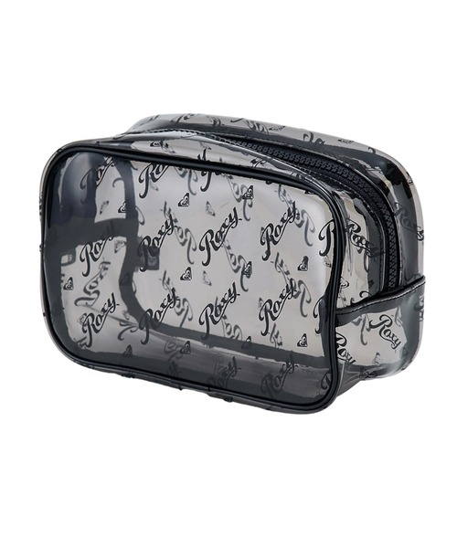 ROXY(ロキシー)の「ROXY ウィメンズ SUNSAND POUCH その他アクセサリー 【2026年春夏モデル】/ロキシー総柄ロゴクリアポーチ(ポーチ・レディース・ブラック/ピンク/マルチ・FREE)」の1枚目の写真