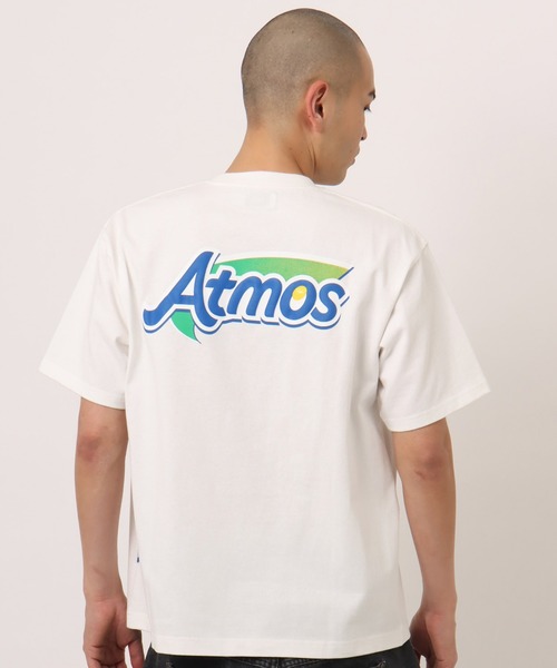 atmos(アトモス)の「atmos Puff Logo Print T-shirt / アトモス パフ ロゴ プリント T-シャツ(Tシャツ/カットソー・メンズ・ブラック/グレー/ホワイト・L/XL/M)」の1枚目の写真