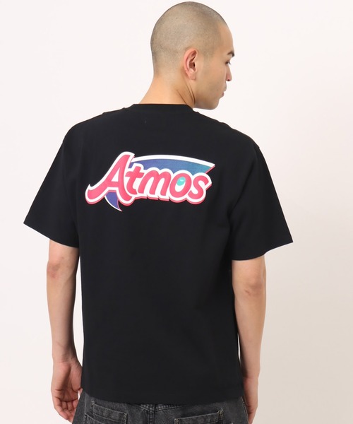 atmos(アトモス)の「atmos Puff Logo Print T-shirt / アトモス パフ ロゴ プリント T-シャツ(Tシャツ/カットソー・メンズ・ブラック/グレー/ホワイト・L/XL/M)」の2枚目の写真