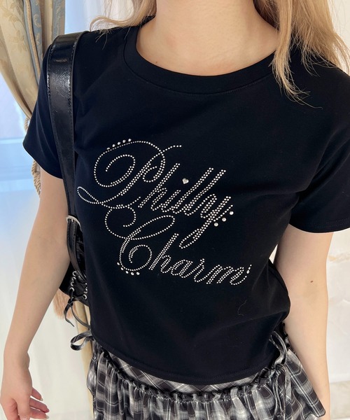 PHILLY(フィリー)の「《プチプラ¥2199★》PHILLYロゴスタッズT(Tシャツ/カットソー・レディース・ブラック/ホワイト・FREE)」の8枚目の写真