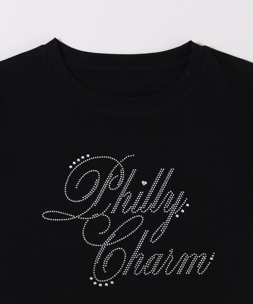 PHILLY(フィリー)の「《プチプラ¥2199★》PHILLYロゴスタッズT(Tシャツ/カットソー・レディース・ブラック/ホワイト・FREE)」の14枚目の写真