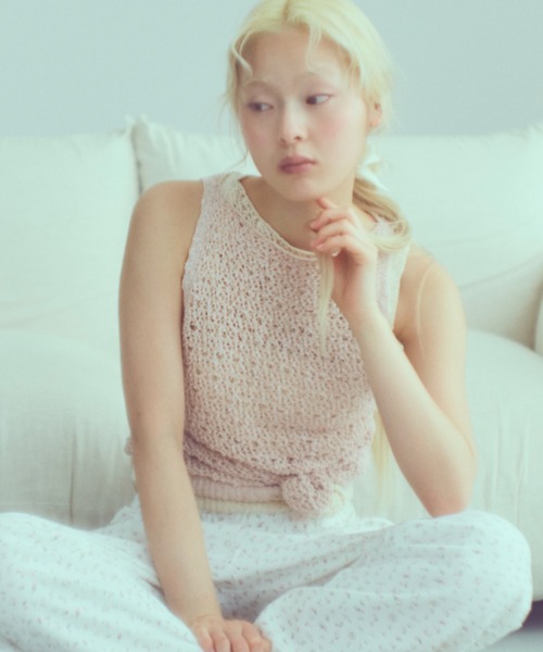 Slub Mesh Knit Tank（ニット/セーター）｜EN NEUME（エンノイム）の
