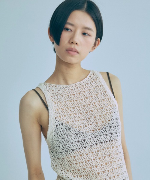 EN NEUME エンノイムSlub Mesh Knit Tank Slub Mesh Knit Tank（ニット/セーター）｜EN NEUME（エンノイム）の