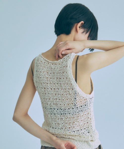 Slub Mesh Knit Tank（ニット/セーター）｜EN NEUME（エンノイム）の