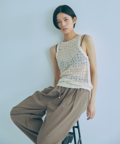 EN NEUME エンノイムSlub Mesh Knit Tank Slub Mesh Knit Tank（ニット/セーター）｜EN NEUME（エンノイム）の