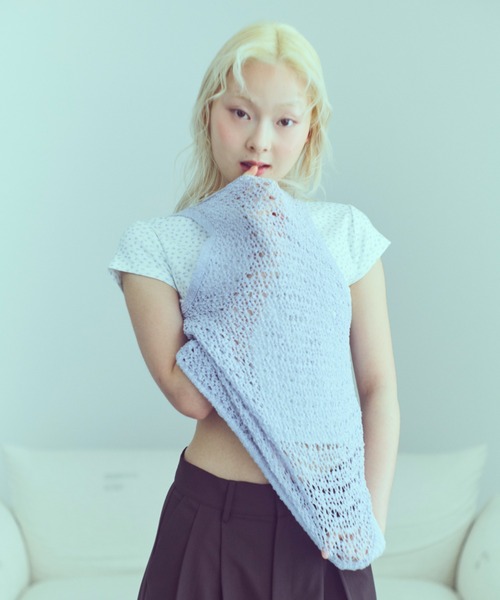 Slub Mesh Knit Tank（ニット/セーター）｜EN NEUME（エンノイム）の