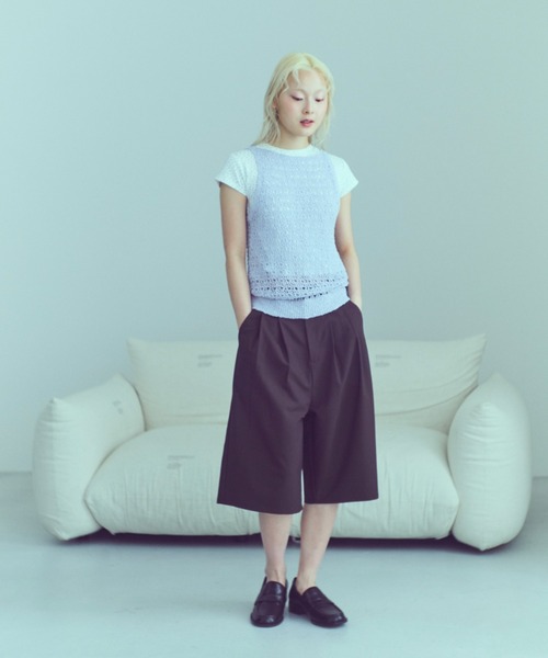 Slub Mesh Knit Tank（ニット/セーター）｜EN NEUME（エンノイム）の