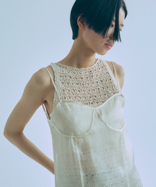 Slub Mesh Knit Tank（ニット/セーター）｜EN NEUME（エンノイム）の