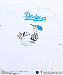 FREAK'S STORE（フリークスストア）の「限定展開 PEANUTS×MLB 別注 ビッグシルエット バックプリント Tシャツ / DODGERS（Tシャツ/カットソー）」