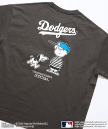 FREAK'S STORE（フリークスストア）の「限定展開 PEANUTS×MLB 別注 ビッグシルエット バックプリント Tシャツ / DODGERS（Tシャツ/カットソー）」
