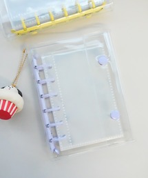 Jelly moo（ジェリームー）の「【 Jelly moo / ジェリームー 】 A7サイズ クリア カラーリング バインダー シール帳 ( 10リフィル付き )（ステッカー/テープ）」