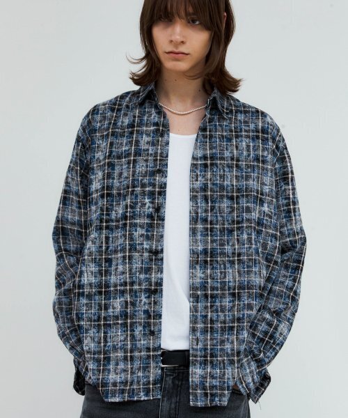 TRIP LE SENS(トリップ ル センス)の「ダイング&ウォッシングチェックシャツ_レッドブラウン(シャツ/ブラウス・メンズ・その他・LARGE/MEDIUM/SMALL)」の4枚目の写真