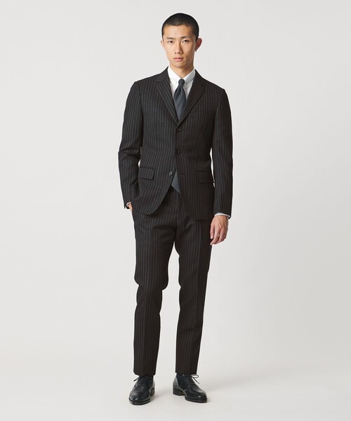UNITED ARROWS & SONS(ユナイテッドアローズアンドサンズ)の「<UNITED ARROWS & SONS by MASATAKA HATTORI>NARROW S3B JACKET/テーラードジャケット(テーラードジャケット・メンズ・ブラック/ダークオレンジ・44/48/46/50)」の4枚目の写真