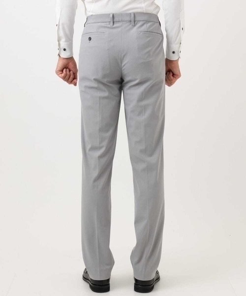 MICHEL KLEIN HOMME   （ミッシェルクランオム）の「【セットアップ】コットンライクストレッチスラックスパンツ（スラックス・メンズ・ブラック/グレー・MEDIUM/LARGE/X-LARGE）」の7枚目の写真