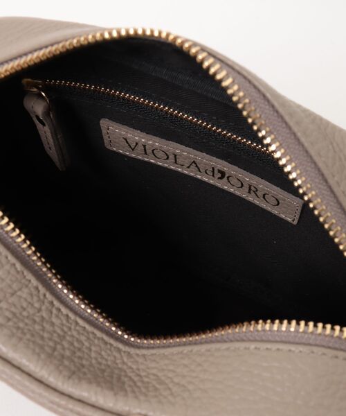 VIOLAd'ORO（ヴィオラドーロ）の「【VIOLAd'ORO/ヴィオラドーロ】カメラバッグ ショルダーバッグ 本革 made in japan（ショルダーバッグ・レディース・ブラック/モカ・FREE）」の15枚目の写真