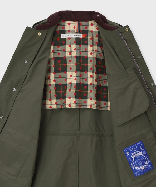 Paul Smith（ポールスミス）の「Paul Smith Loves Barbour "Parka" ナイロンジャケット  / 163700 MCA1127（その他アウター・メンズ・オリーブ・SMALL/MEDIUM/LARGE/X-LARGE）」の8枚目の写真