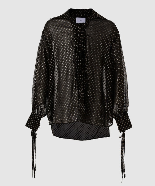 SUGARHILL(シュガーヒル)の「TWINKLE SHEER STRING SHIRT(シャツ/ブラウス・メンズ・ブラック・2)」の1枚目の写真