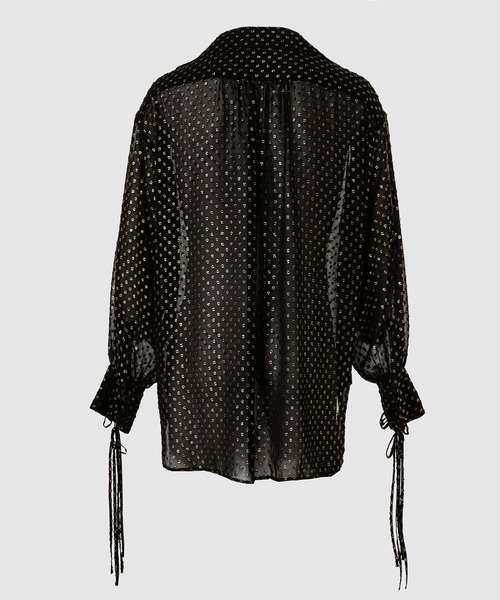 SUGARHILL(シュガーヒル)の「TWINKLE SHEER STRING SHIRT(シャツ/ブラウス・メンズ・ブラック・2)」の5枚目の写真