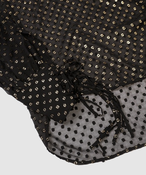 SUGARHILL(シュガーヒル)の「TWINKLE SHEER STRING SHIRT(シャツ/ブラウス・メンズ・ブラック・2)」の2枚目の写真